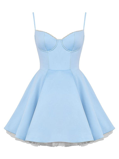 Cinderella Blue Tulle Mini Dress