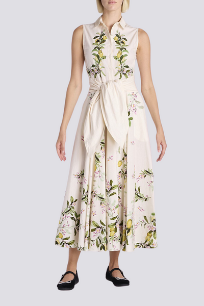 Adelle Floral Bow Sleeveless Maxi Dress