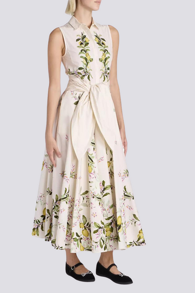 Adelle Floral Bow Sleeveless Maxi Dress