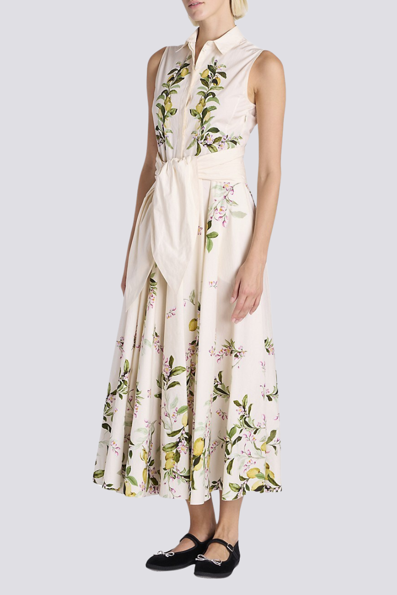 Adelle Floral Bow Sleeveless Maxi Dress