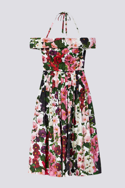 Alianora Off Shoulder Floral Midi Dress