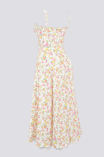 Athénaïs Floral Ruched Maxi Dress