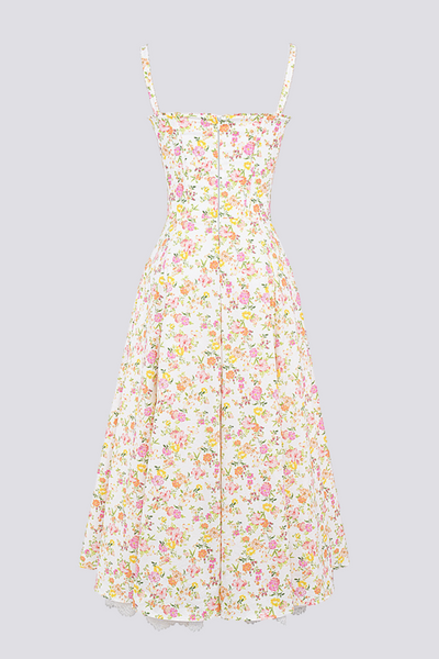 Athénaïs Floral Ruched Maxi Dress