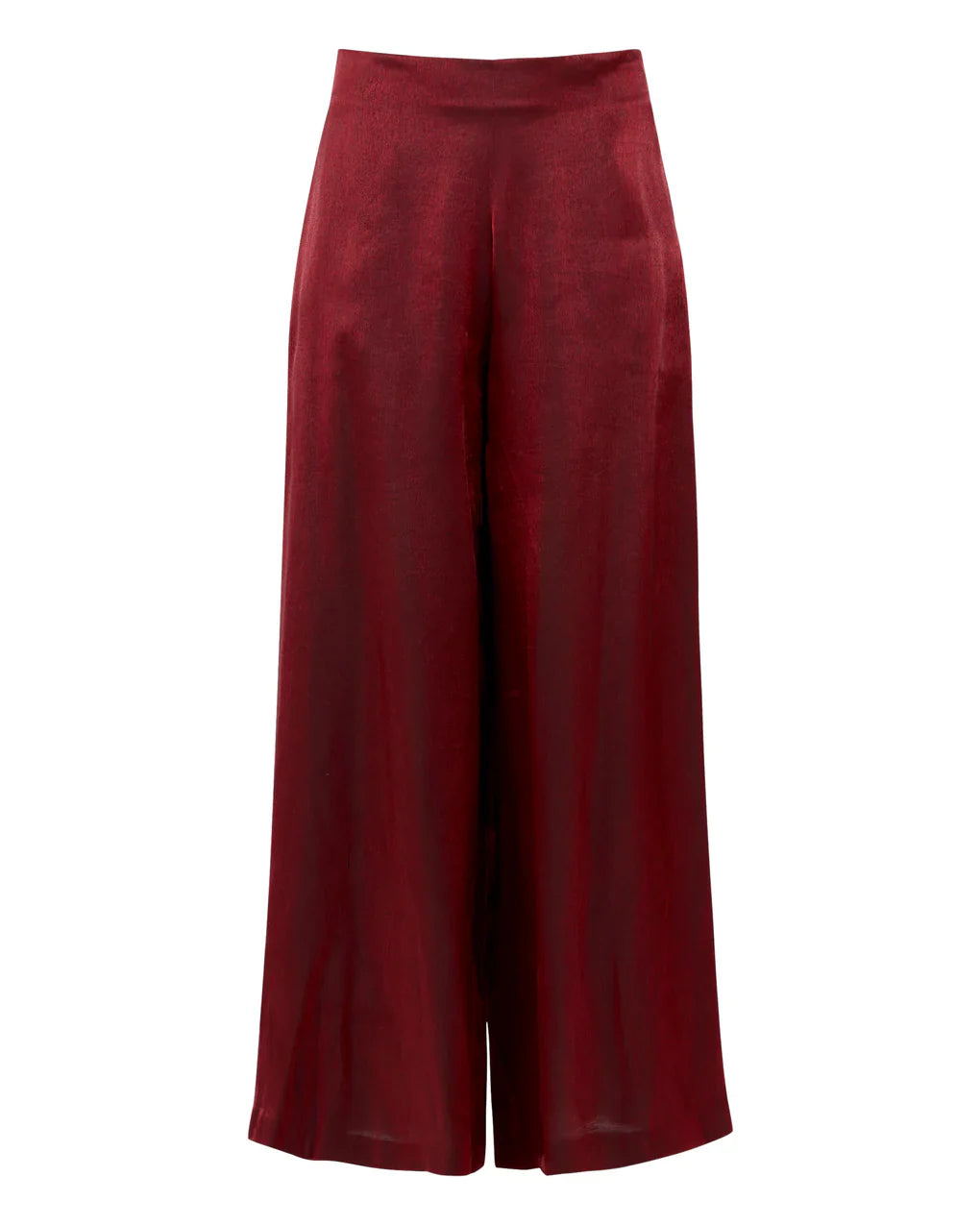 Deep VNeck Shirt wide Leg Pants Set
