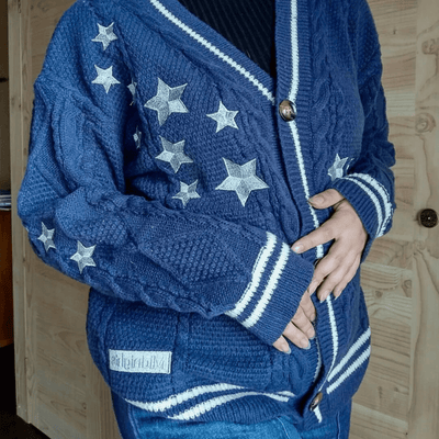 Midnights Cardigan Custom Version, Navy Blue Cardigan Sweater