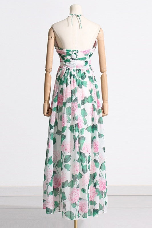 Madelaine Halterneck Floral Maxi Dress