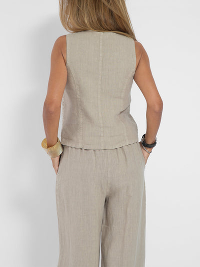 Costume de loisirs en coton gilet et pantalon 