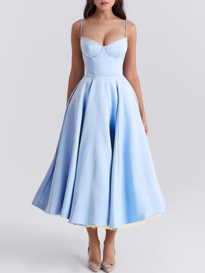 Cinderella Blue Tulle Midi Dress