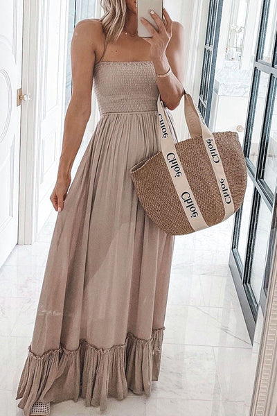 Sexy off Shoulder Halter Neck Casual Dress