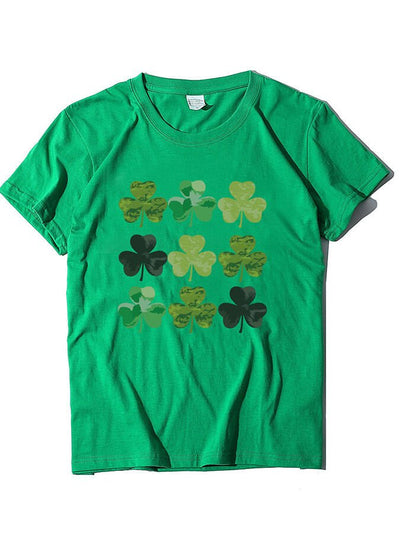 Women's St. Patrick's Day Shamrock Short Sleeve T-Shirt