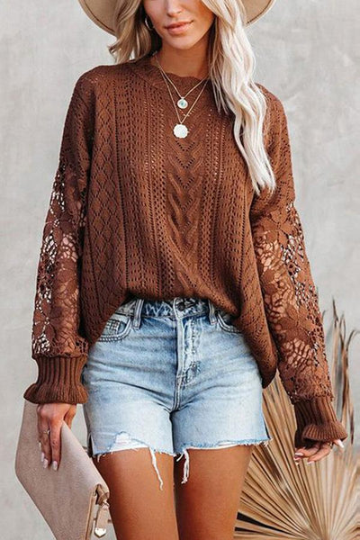 Modern Round Neck Plain Sweater