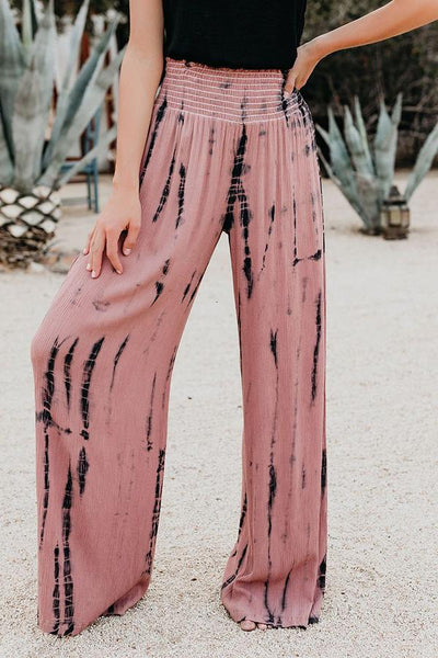 Tie-dye  All-match Wide-leg Pants