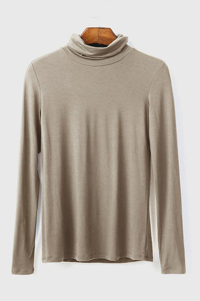 Turtle-Neck Bottoming Long Sleeve Top