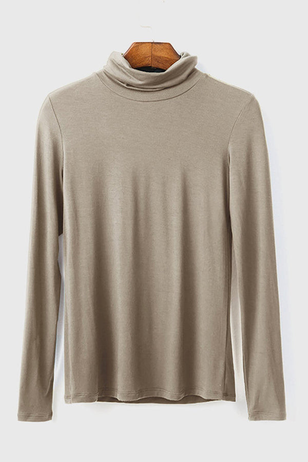 Turtle-Neck Bottoming Long Sleeve Top