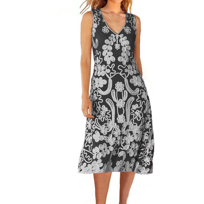 Westenkleid mit Ethno-Print 