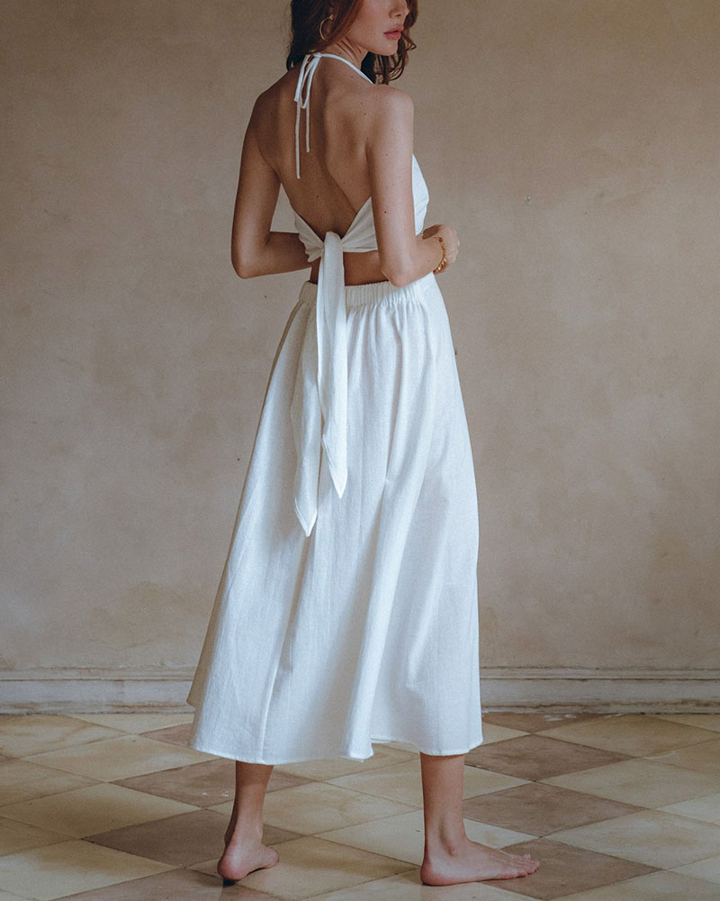 Robe dos nu chic d'été 