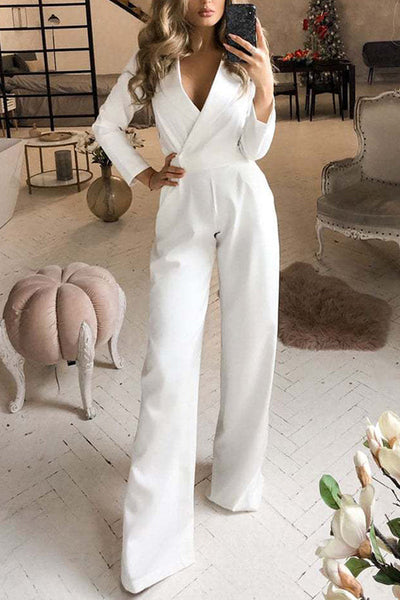 New Long Sleeved Slim Fit Jumpsuit