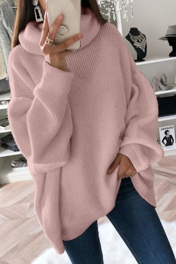 Casual Loose Turtleneck Long Sleeve Sweater