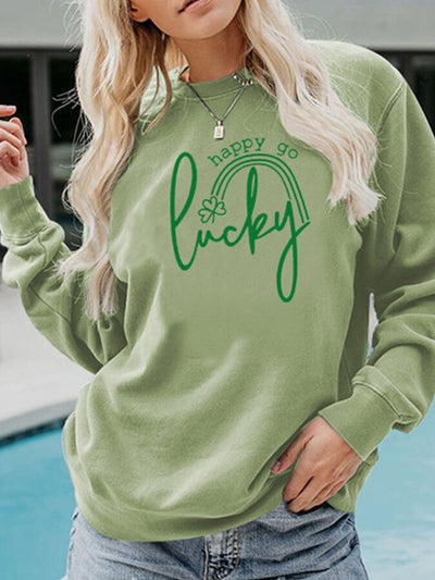 Damen St. Patrick's Day LUCKY Sweatshirt 