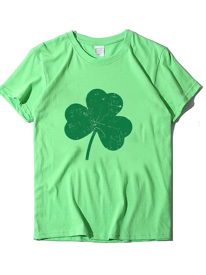 Women's St. Patrick's Day Shamrock Short Sleeve T-Shirt
