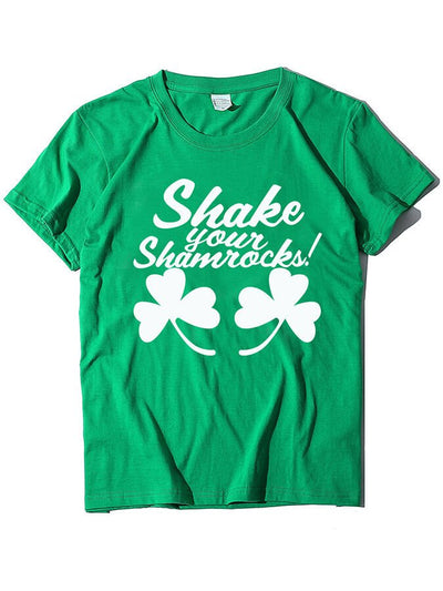 Women's St. Patrick's Day Shamrock Shake your Shamrock Short Sleeve T-Shirt