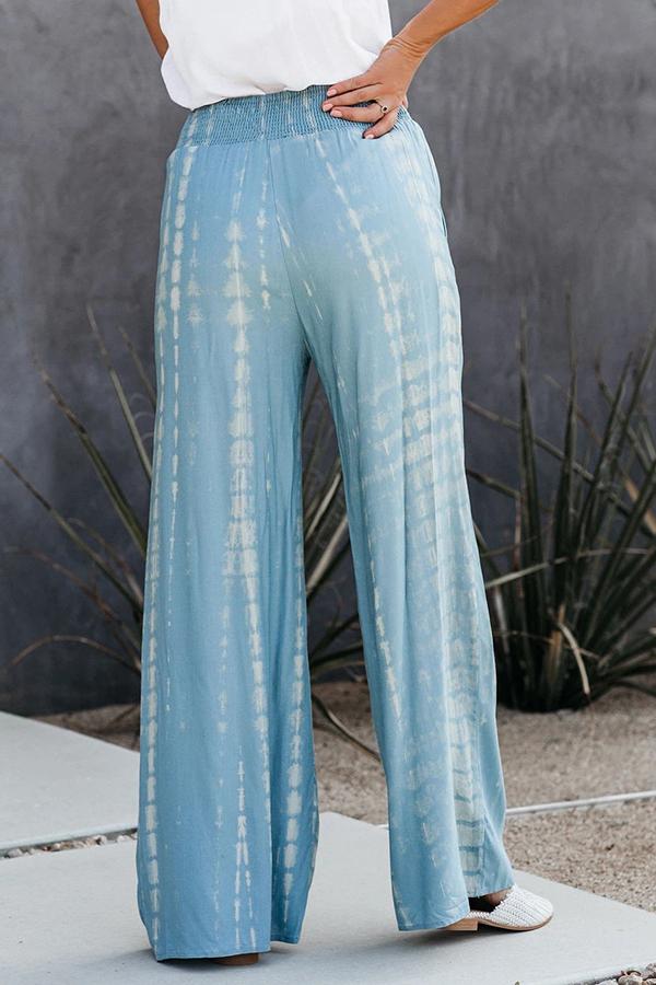 Tie-dye  All-match Wide-leg Pants