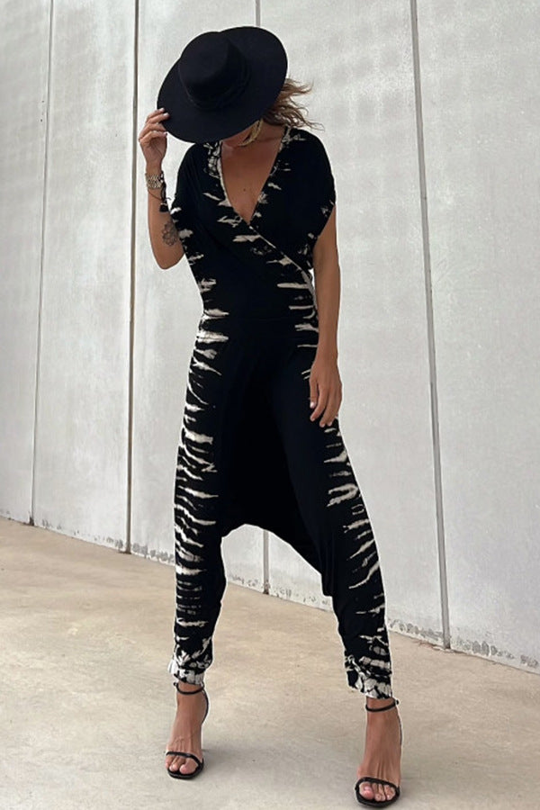 Casual printed sexy jumpsuit