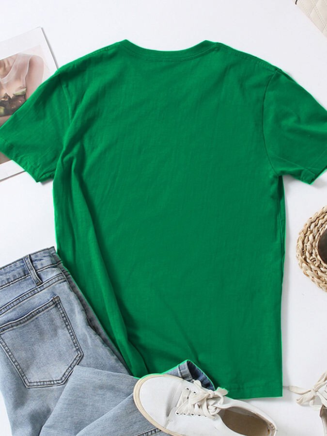 Unisex St. Patrick's Day Clover Short Sleeve T-Shirt