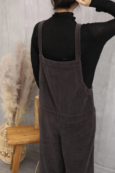 Literarischer Retro-Cord-Overall 