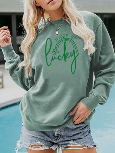 Damen St. Patrick's Day LUCKY Sweatshirt 