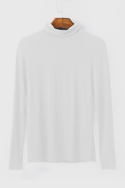 Turtle-Neck Bottoming Long Sleeve Top