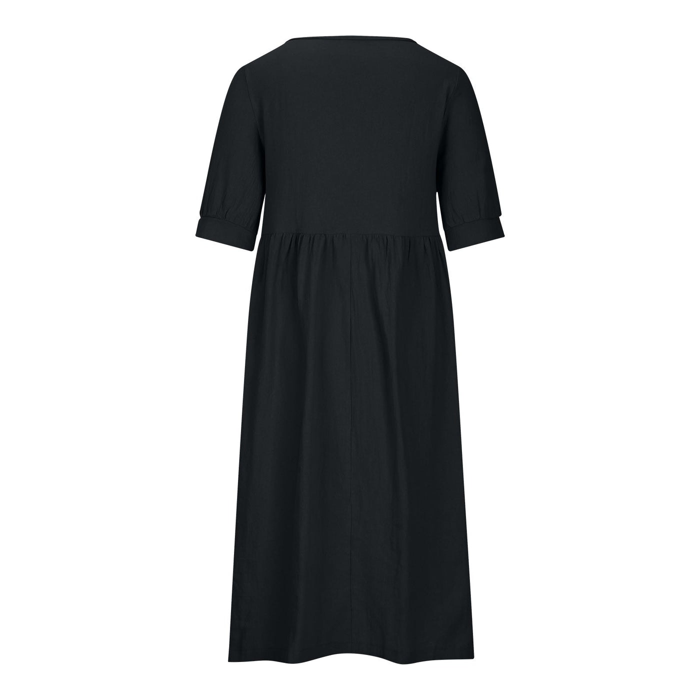 Robe midi décontractée de couleur unie à taille ample 