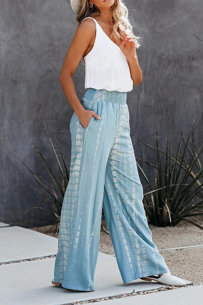 Tie-dye  All-match Wide-leg Pants