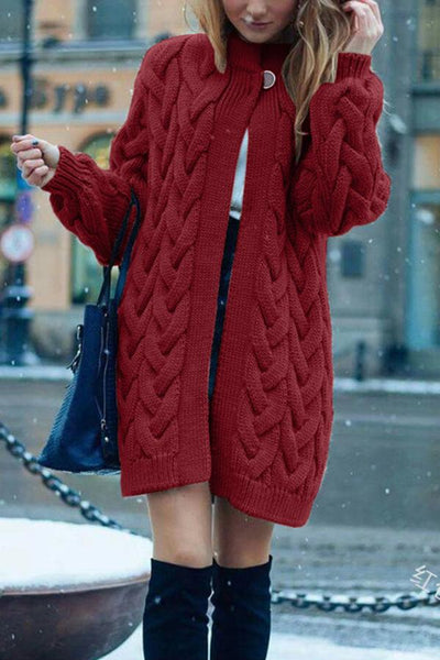 RETRO TWIST SWEATER CARDIGAN JACKET