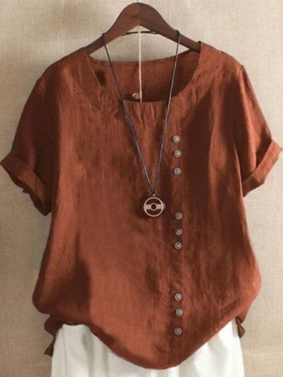 Loose Simple Solid Color Top