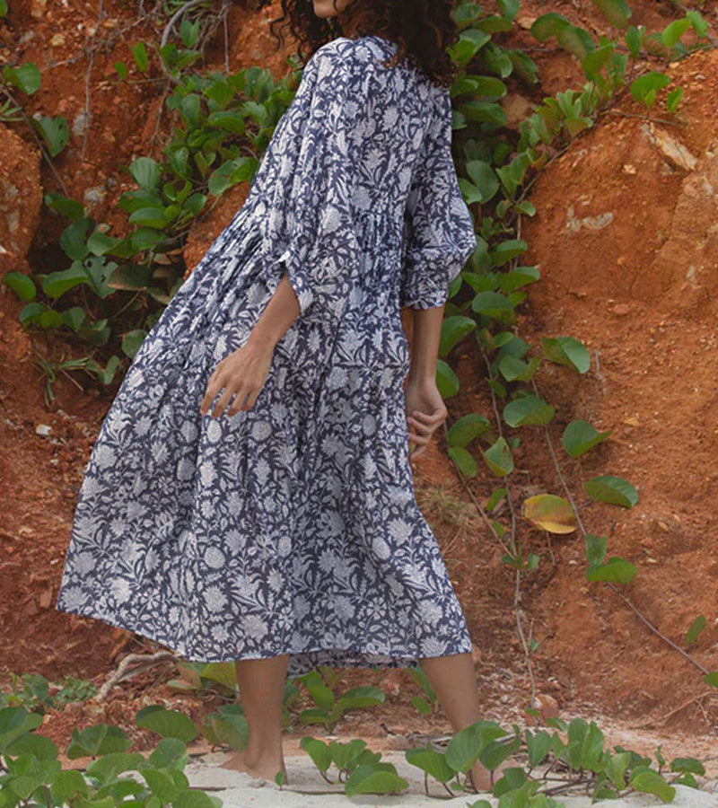 New Floral Loose Casual Summer Rayon Dress