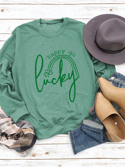 Damen St. Patrick's Day LUCKY Sweatshirt 