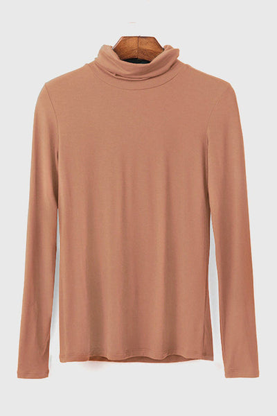 Turtle-Neck Bottoming Long Sleeve Top