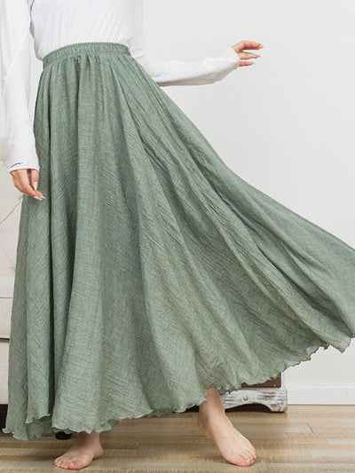 Classic Solid Color Skirt