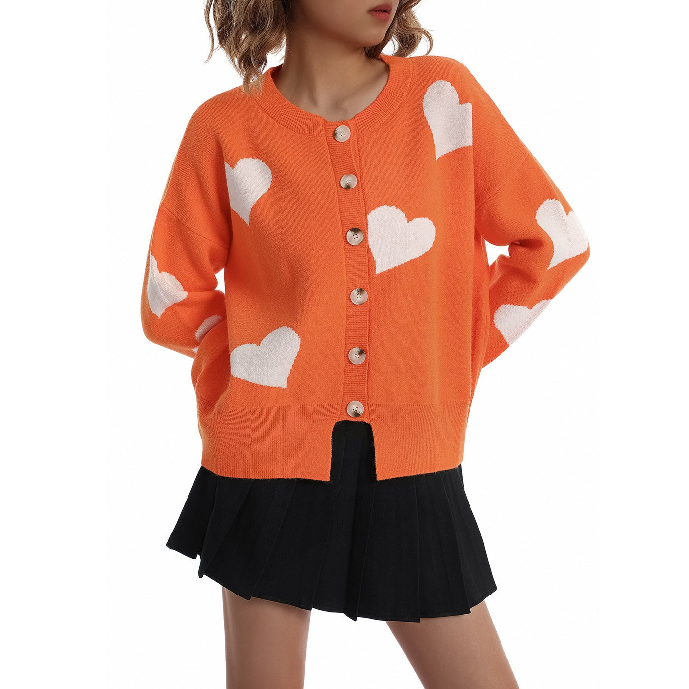 Heart Sweater Women's Cardigan