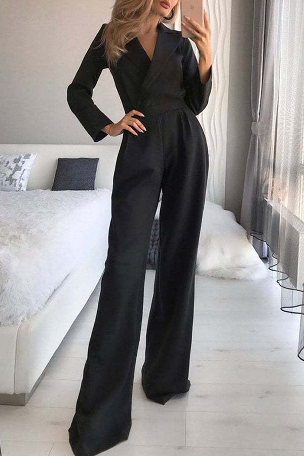 New Long Sleeved Slim Fit Jumpsuit