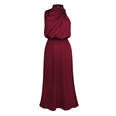 Elegantes Midikleid im Crinkle-Design 