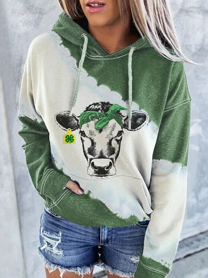 Kapuzenpullover mit St. Patrick's Day-Print 