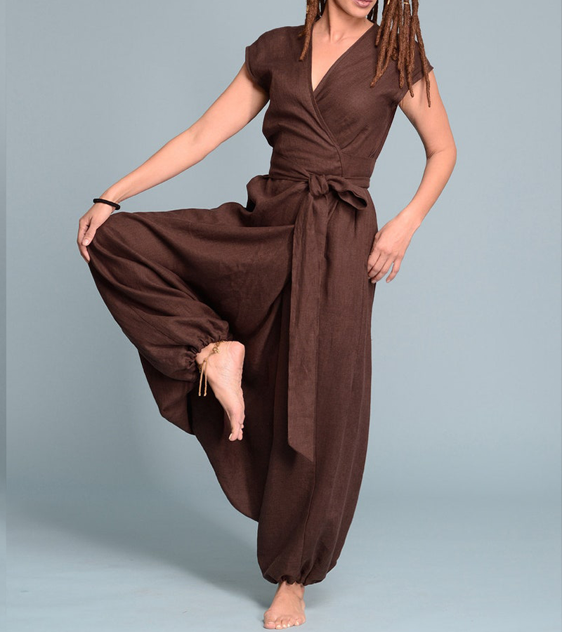 Wandelbarer Leinen-Jumpsuit „Tess“ 