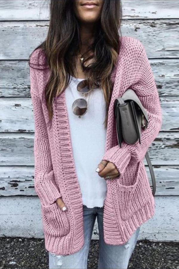 Loose Chunky Knit Cardigan