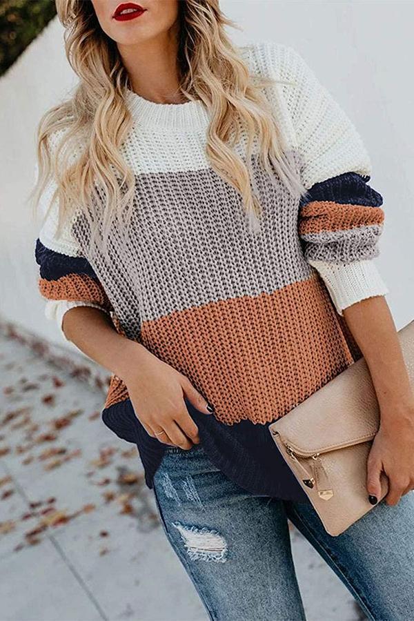 Cozy Striped Long Sleeve Sweater