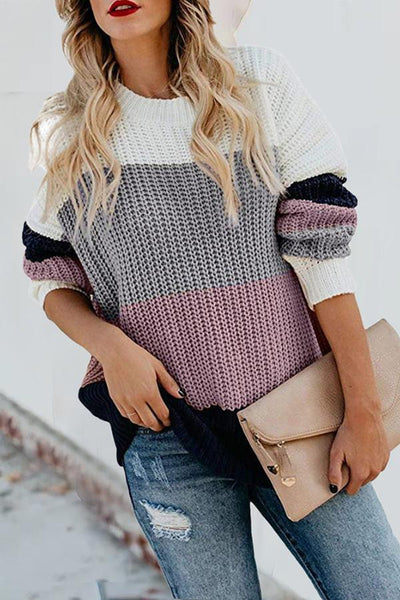 Cozy Striped Long Sleeve Sweater