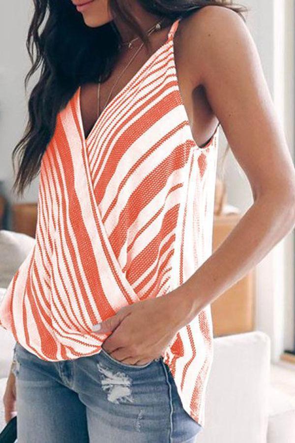 On-trend Striped Stitching Tank Top (3 Colors)