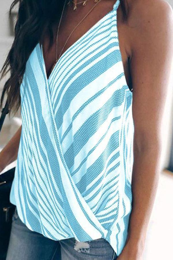 On-trend Striped Stitching Tank Top (3 Colors)