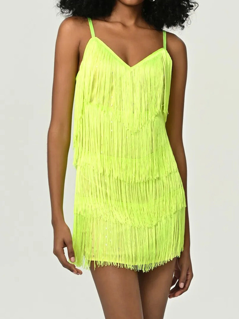 Summer Women's Party Fringe Slip Dress